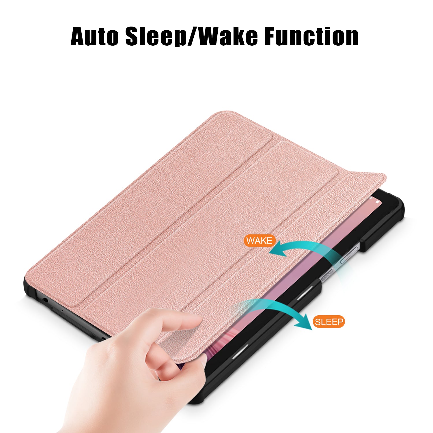 Tri-fold Stand Tablet Case for Lenovo Tab M9 TB-310FU Auto Wake Sleep PU Leather Tablet Cover Tri-fold Stand Tablet Case for Lenovo Tab M9 TB-310FU Auto Wake Sleep PU Leather Tablet Cover